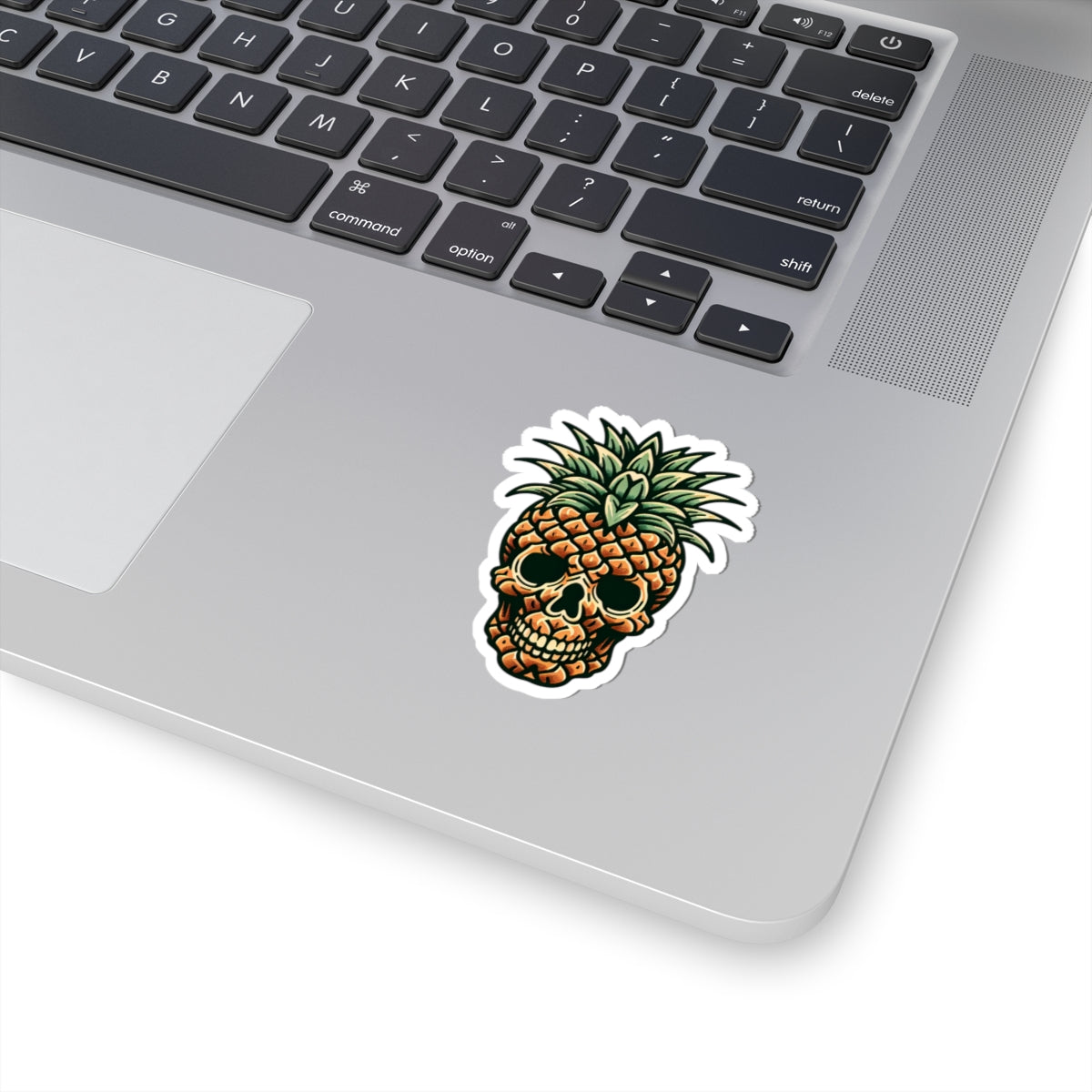 Pineapple Paradise Skull Kiss-Cut Stickers | Fun Decal for Laptops, Water Bottles, Scrapbooking, Party Favors, and Gifts