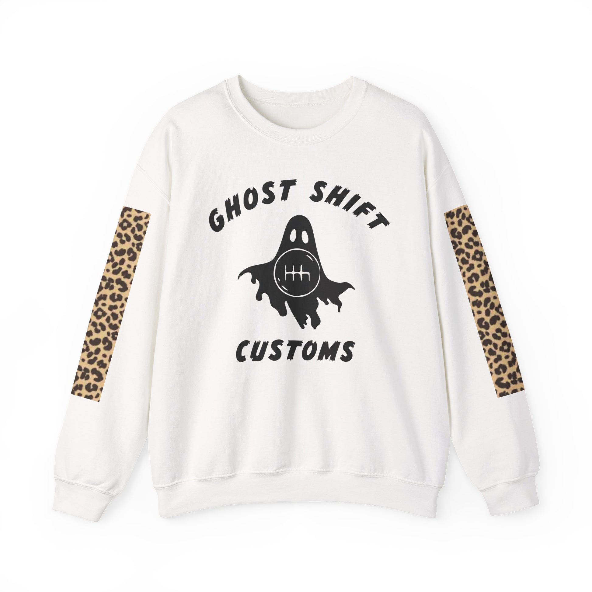Ghost Shift Customs Cheetah Print Crewneck Sweatshirt