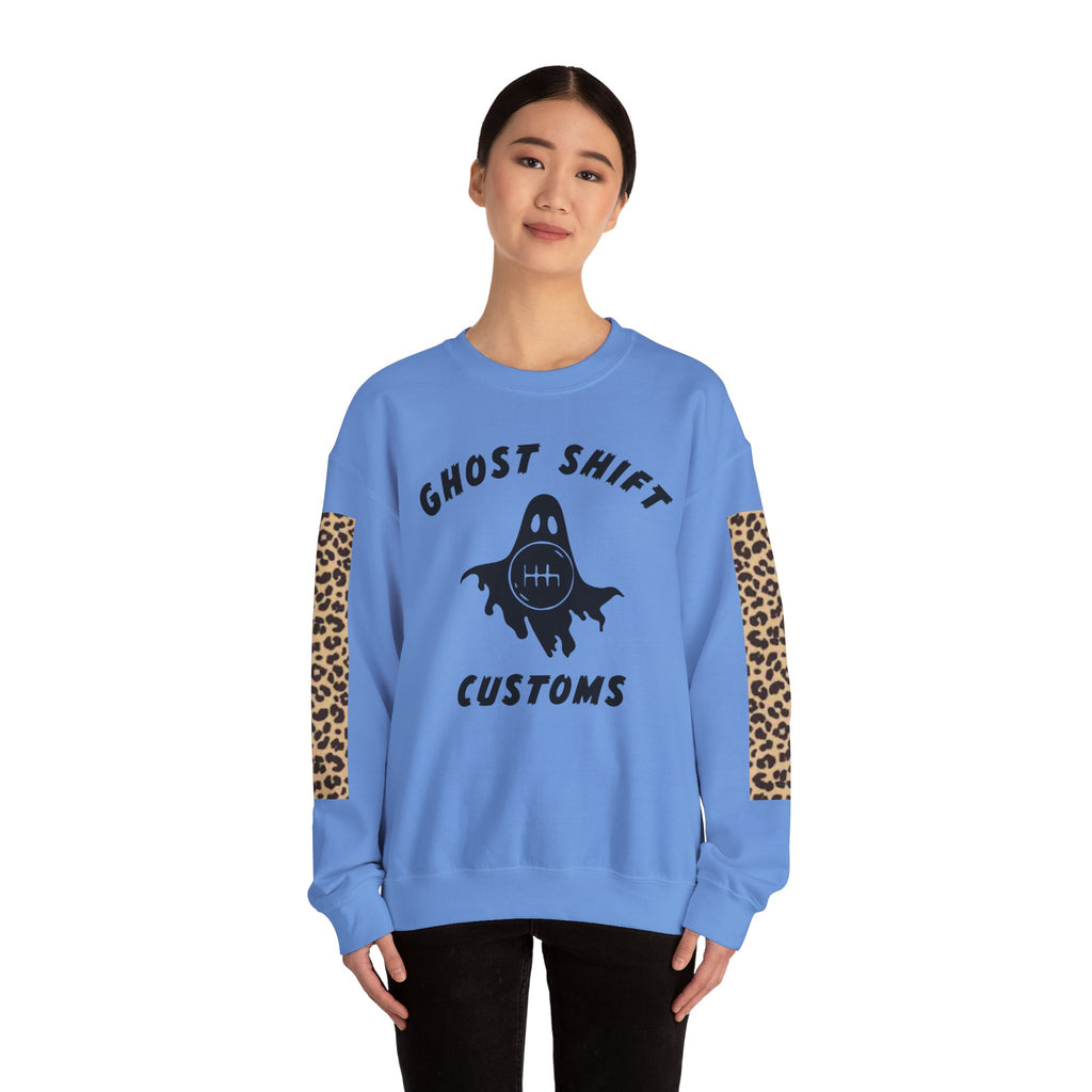 Ghost Shift Customs Cheetah Print Crewneck Sweatshirt