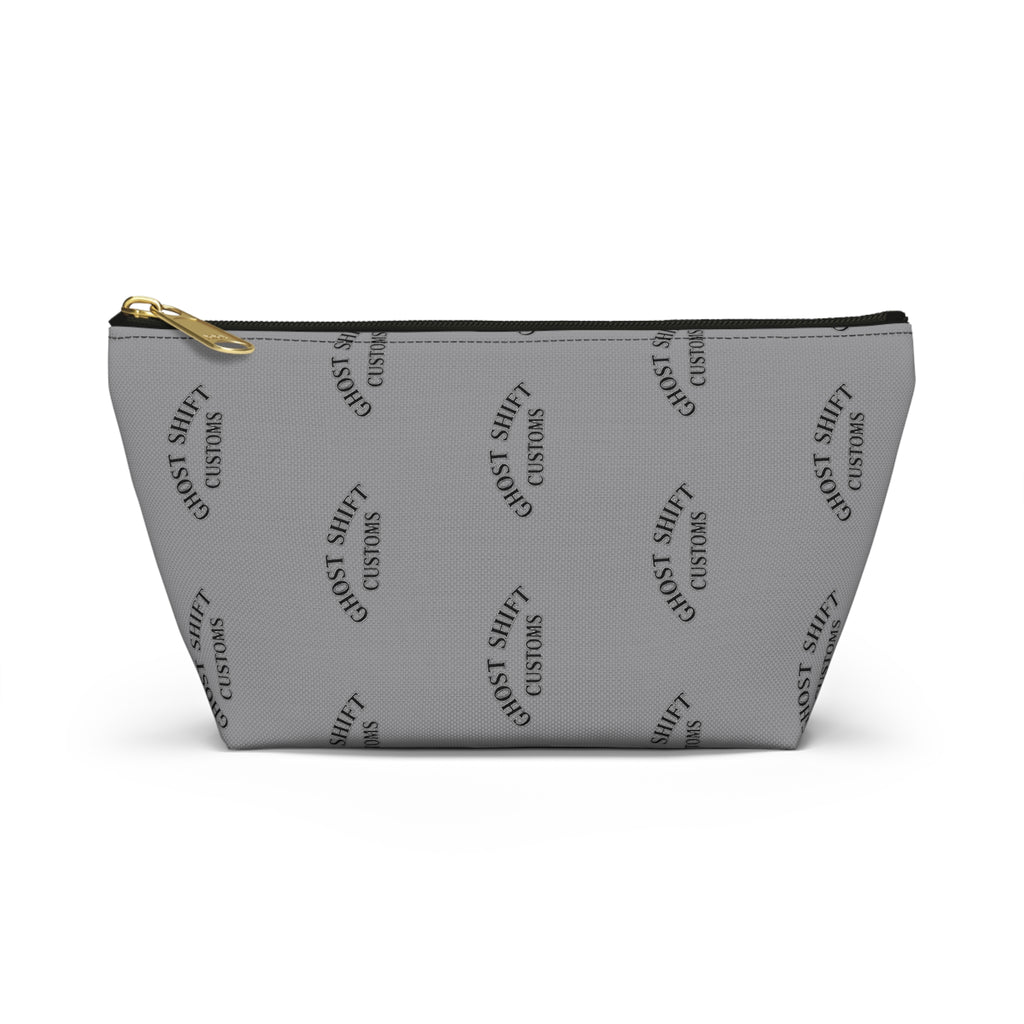 Stylish T-bottom Accessory Pouch | Makeup Bag, Travel Organizer, Ghost Shift Customs Design, Everyday Use