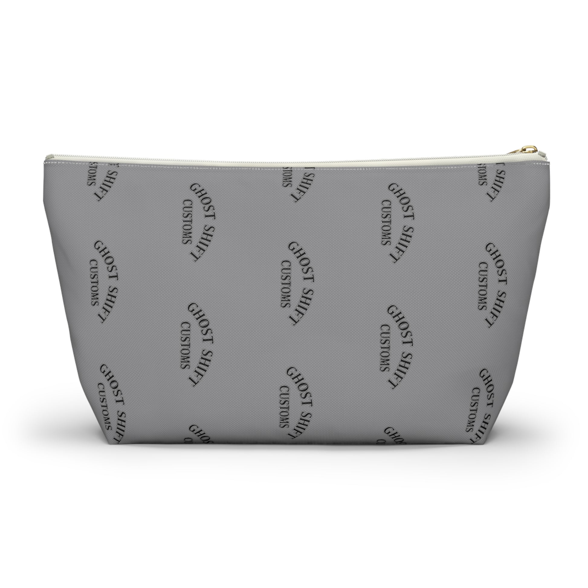 Stylish T-bottom Accessory Pouch | Makeup Bag, Travel Organizer, Ghost Shift Customs Design, Everyday Use