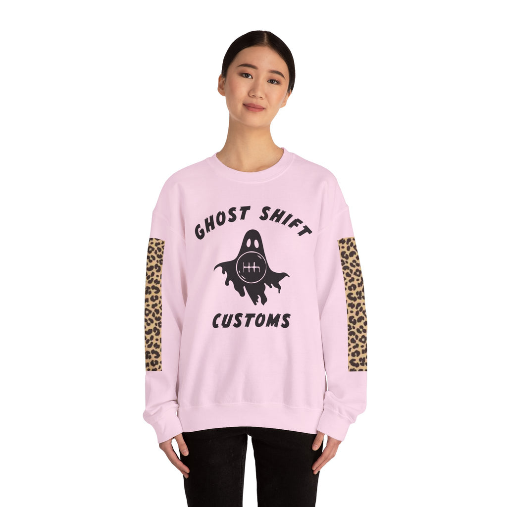 Ghost Shift Customs Cheetah Print Crewneck Sweatshirt