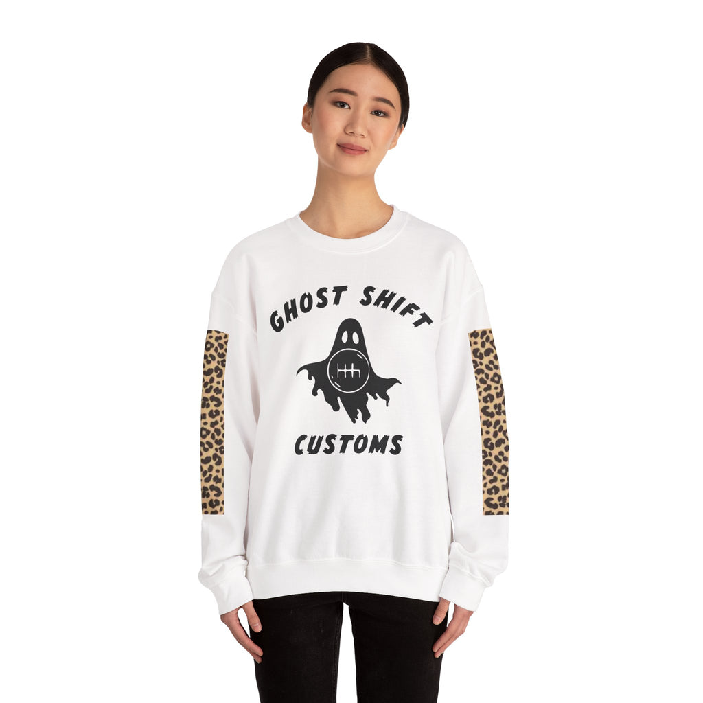 Ghost Shift Customs Cheetah Print Crewneck Sweatshirt