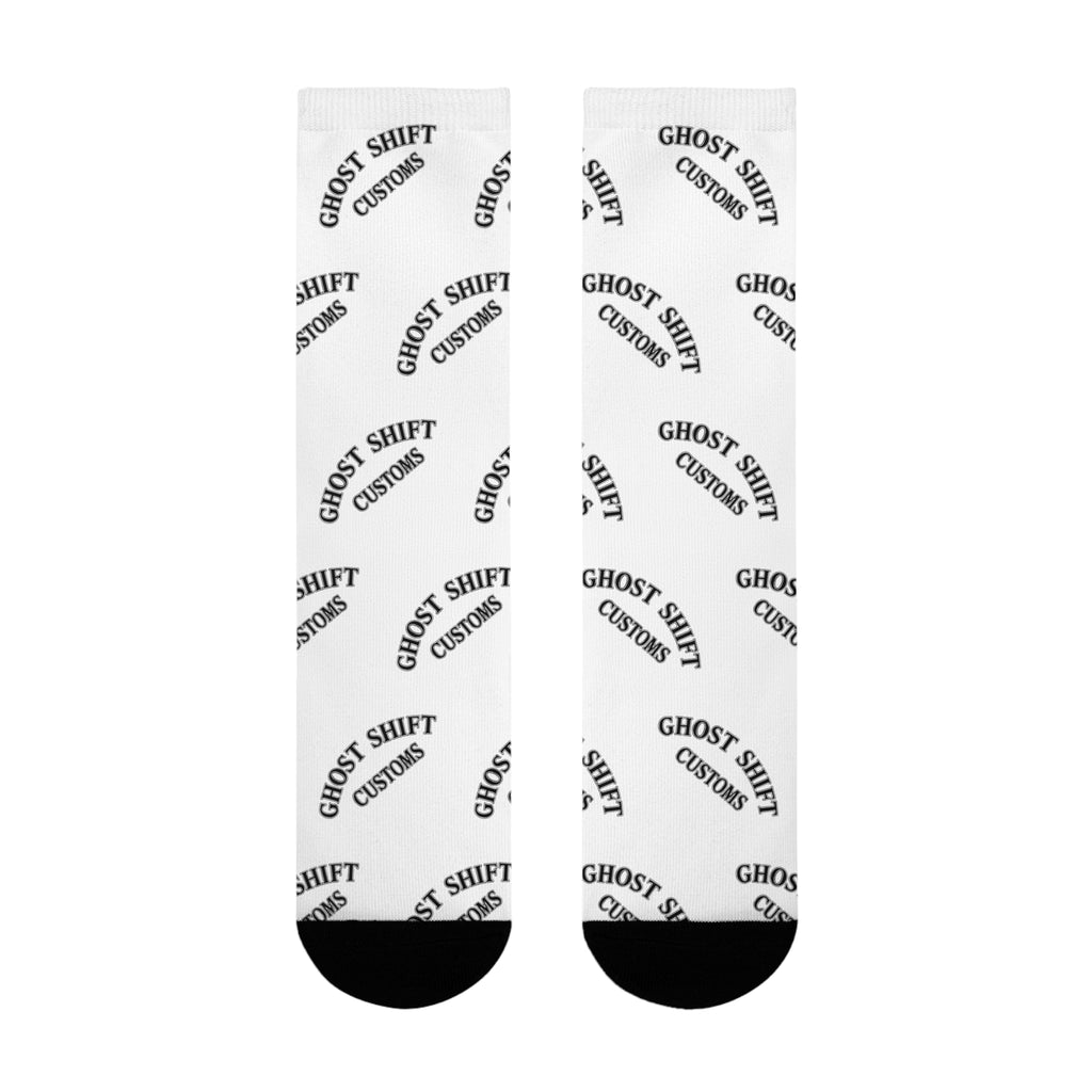 Ghost Shift Crew Socks, Trendy Socks, Unique Gift, Streetwear Accessories, Cozy Fashion, Everyday Wear