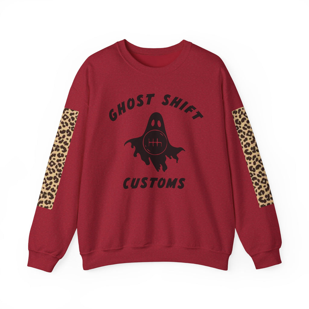 Ghost Shift Customs Cheetah Print Crewneck Sweatshirt