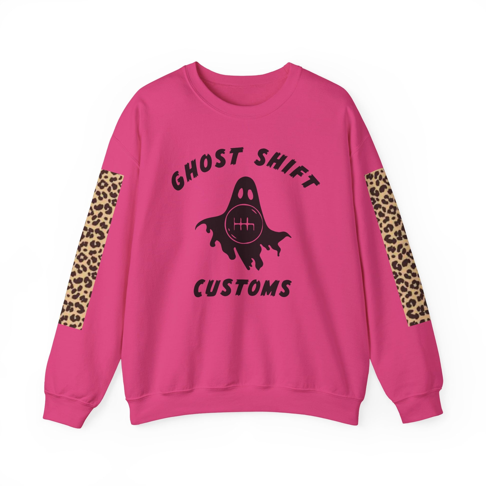 Ghost Shift Customs Cheetah Print Crewneck Sweatshirt