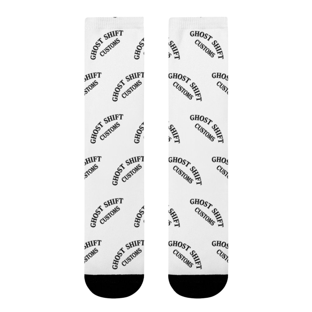 Ghost Shift Crew Socks, Trendy Socks, Unique Gift, Streetwear Accessories, Cozy Fashion, Everyday Wear