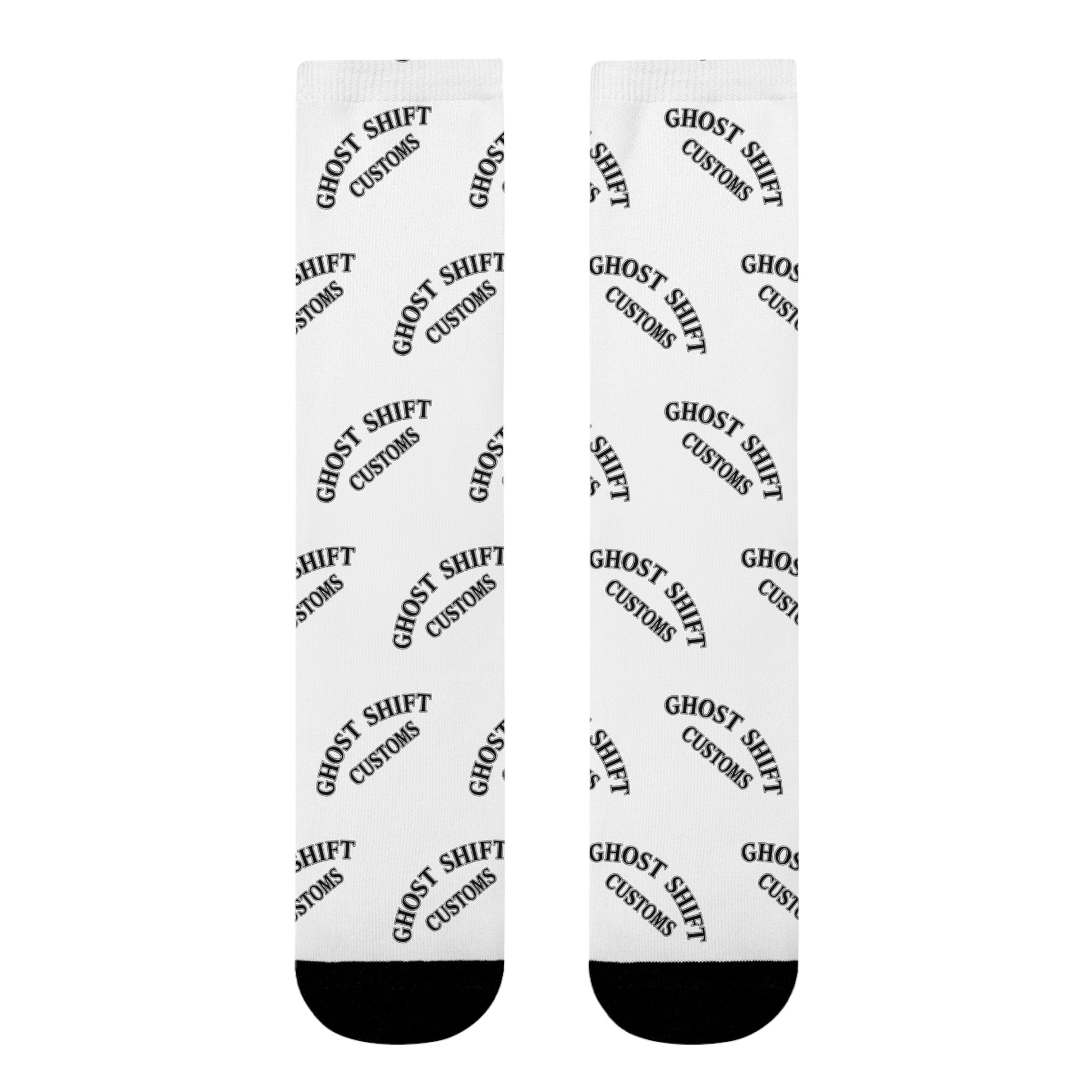Ghost Shift Crew Socks, Trendy Socks, Unique Gift, Streetwear Accessories, Cozy Fashion, Everyday Wear