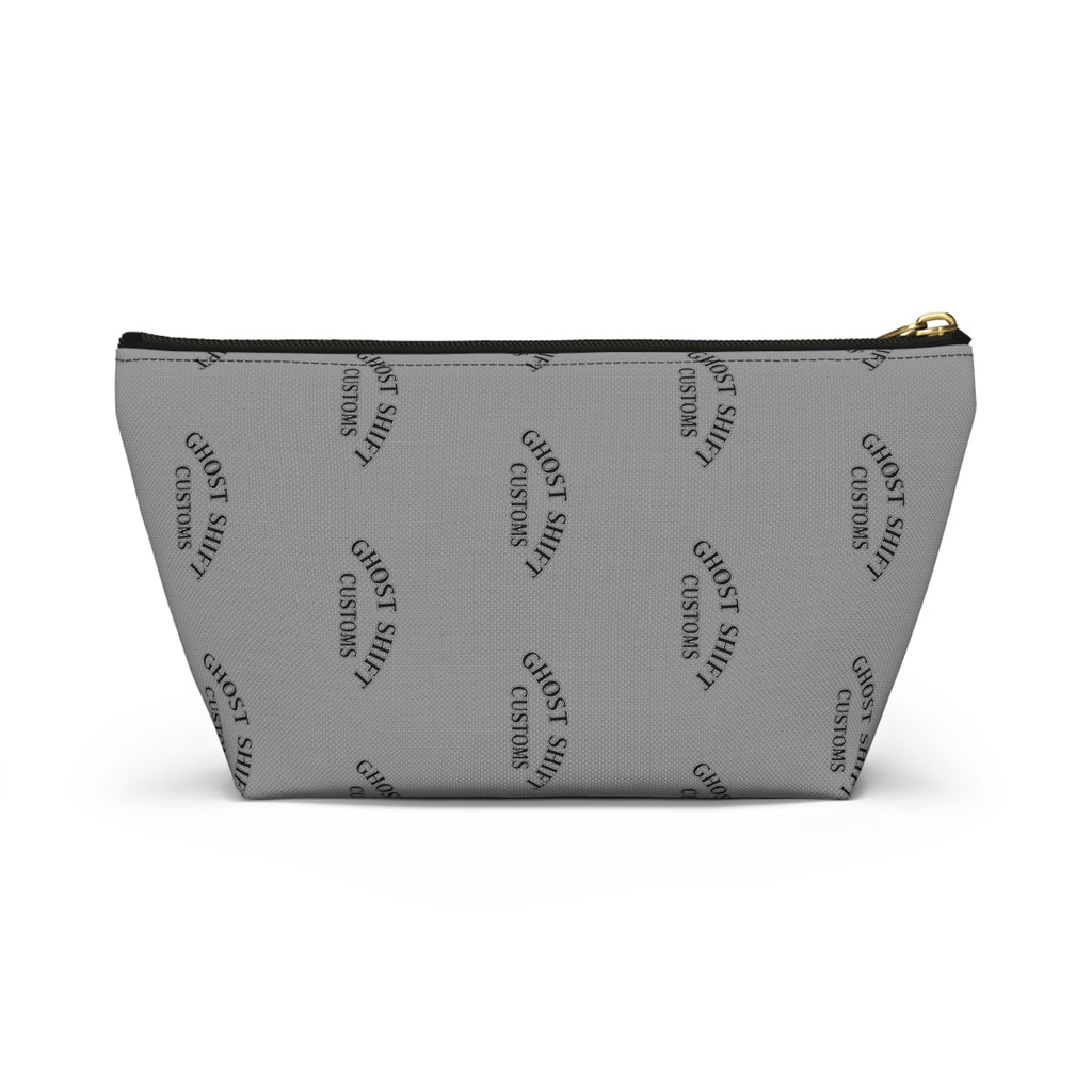 Stylish T-bottom Accessory Pouch | Makeup Bag, Travel Organizer, Ghost Shift Customs Design, Everyday Use